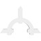 Ekena Millwork Ericson Architectural Grade PVC Gable Bracket, 60"W x 40"H x 6"D x 6"F, 16/12 Pitch GBP060X40X0606ERI00 - alternate 3